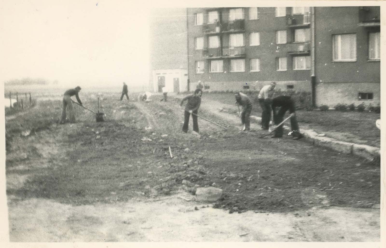 Budowa ulicy Staszica w Kórniku - maj 1978 rok